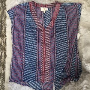 Collective Concepts geometric pattern top NWT